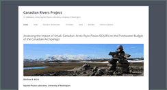 Desktop Screenshot of canadianriversproject.org