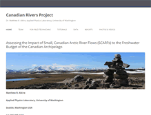 Tablet Screenshot of canadianriversproject.org